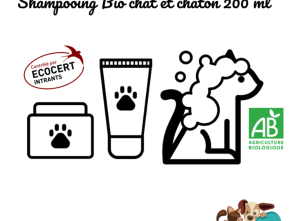 Shampooing Chat et Chaton Bio - 200 ml