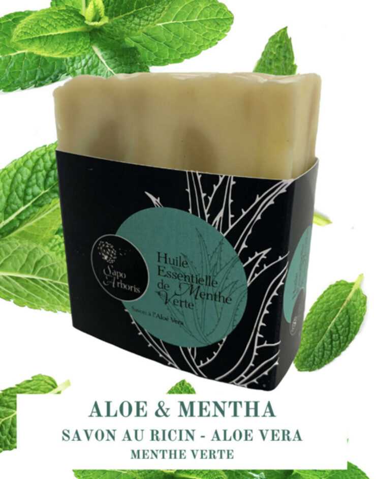 Savon corps et cheveux - aloe vera & menthe