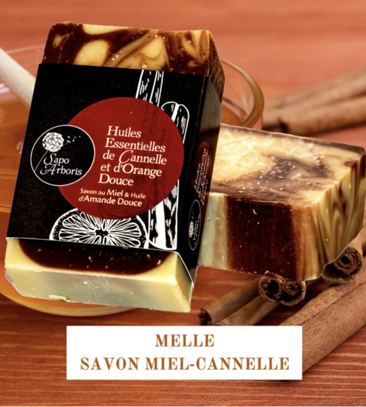 SAVON-SOIN ARTISANAL Miel & Cannelle