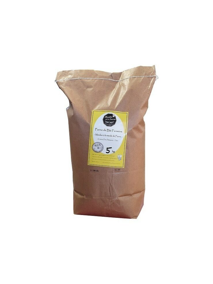 5 Kg - Farine de blé artisanale et locale - T80