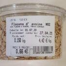 Flocons d'avoine 150 grammes