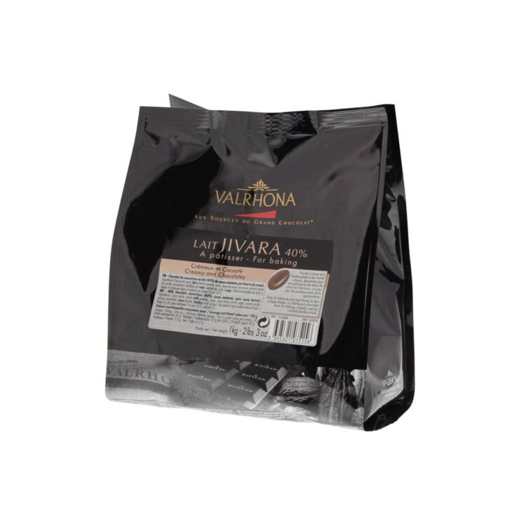 Chocolat de couverture lactée Jivara 40 % Valrhona