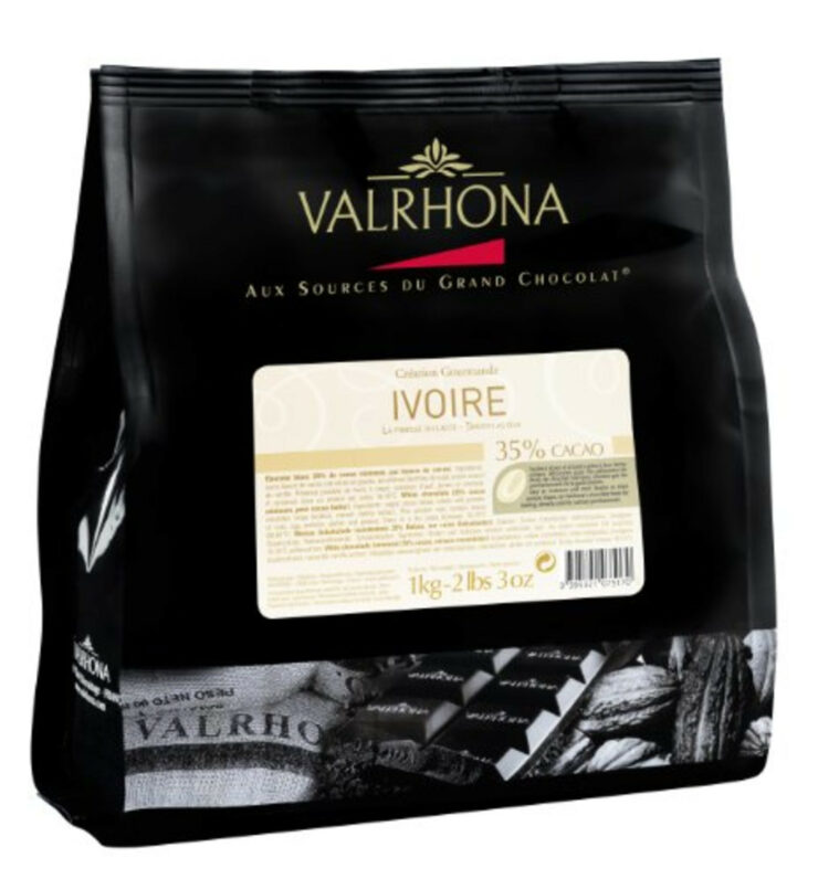 Chocolat blanc de couverture ivoire Valrhona