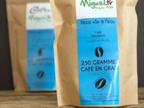 Café décaféiné à l'eau en grain 250g