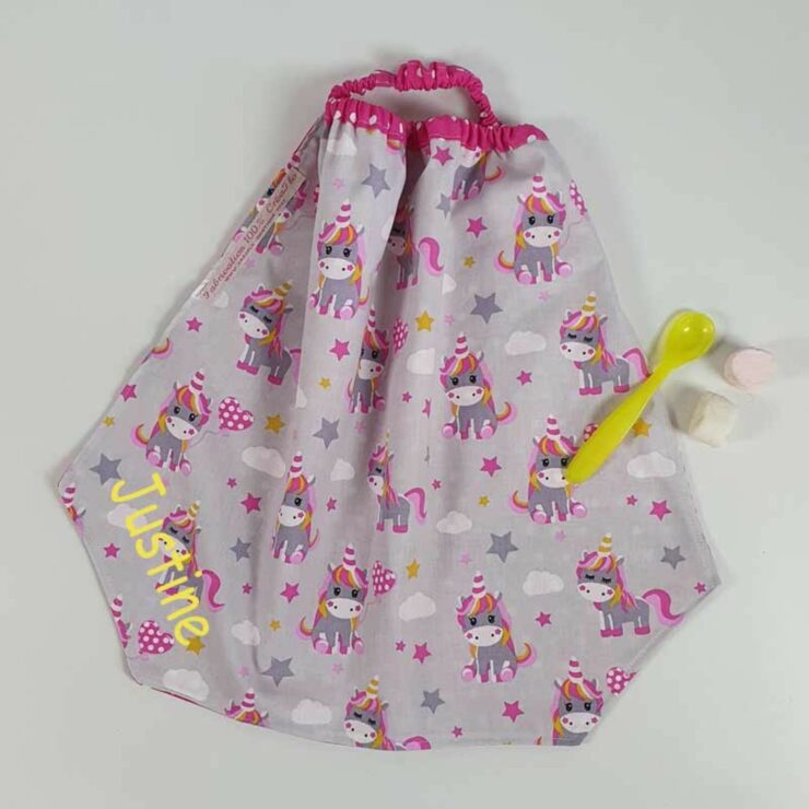 Serviette Cantine Maternelle Licorne