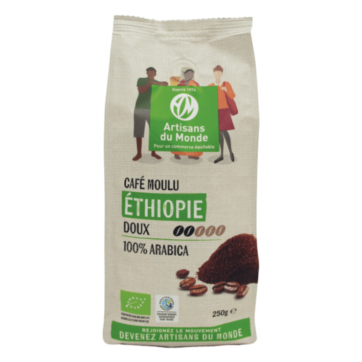 Café Éthiopie moulu BIO 250gr