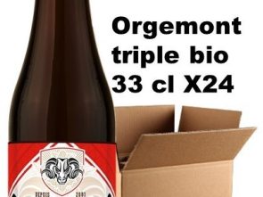 Carton 24 bouteilles bière Orgemont triple 8.5° bio 33 cl