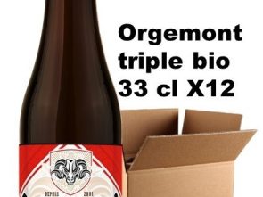 Carton 12 bouteilles bière Orgemont triple 8.5° bio 33 cl
