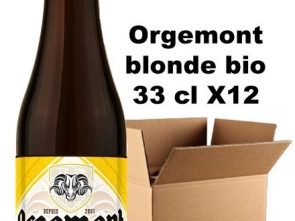 Carton 12 bouteilles bière Orgemont blonde 6° bio 33 cl