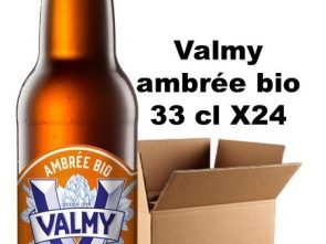Carton 24 bouteilles bière Valmy ambrée 6° bio 33 cl