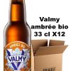 Carton 12 bouteilles bière Valmy ambrée 6° bio 33 cl