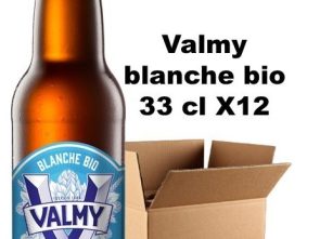 Carton 24 bouteilles bière Valmy blanche 5° bio 33 cl