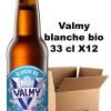 Carton 12 bouteilles bière Valmy blanche 5° bio 33 cl