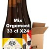 Carton 24 bouteilles mix bières Orgemont bio 33 cl