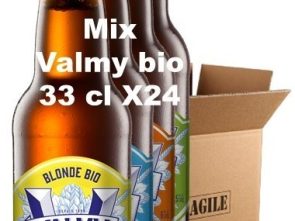 Carton 24 bouteilles mix bières Valmy bio 33 cl