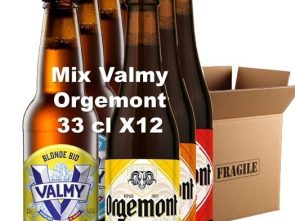 Carton 12 bouteilles mix bières Valmy et Orgemont bio 33 cl