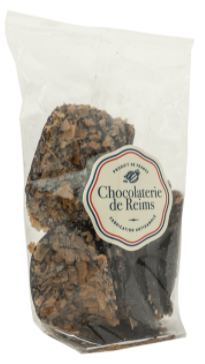 Tuiles Feuilletine Chocolat Noir – 100g