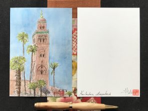Carte postale imprimée, « Koutoubia, Marrakech»