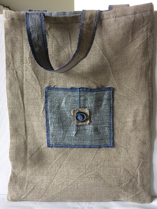 Cabas, tote bag en lin Cache-cache