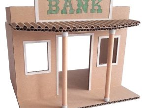 Bank en carton