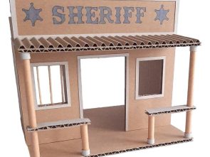 Bureau du sheriff en carton