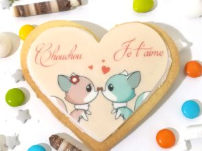 5 Biscuits personnalisés Spécial "Saint Valentin"