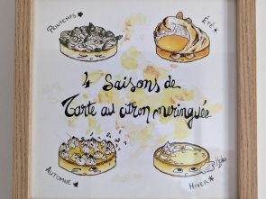 Tirage d'art : 4 saisons de tarte au citron